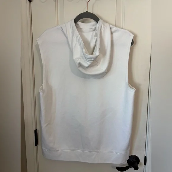 Old Navy Active Dynamic Fleece Sleeveless Hoodie Side Pockets Black Men’s Medium - Picture 2 of 6